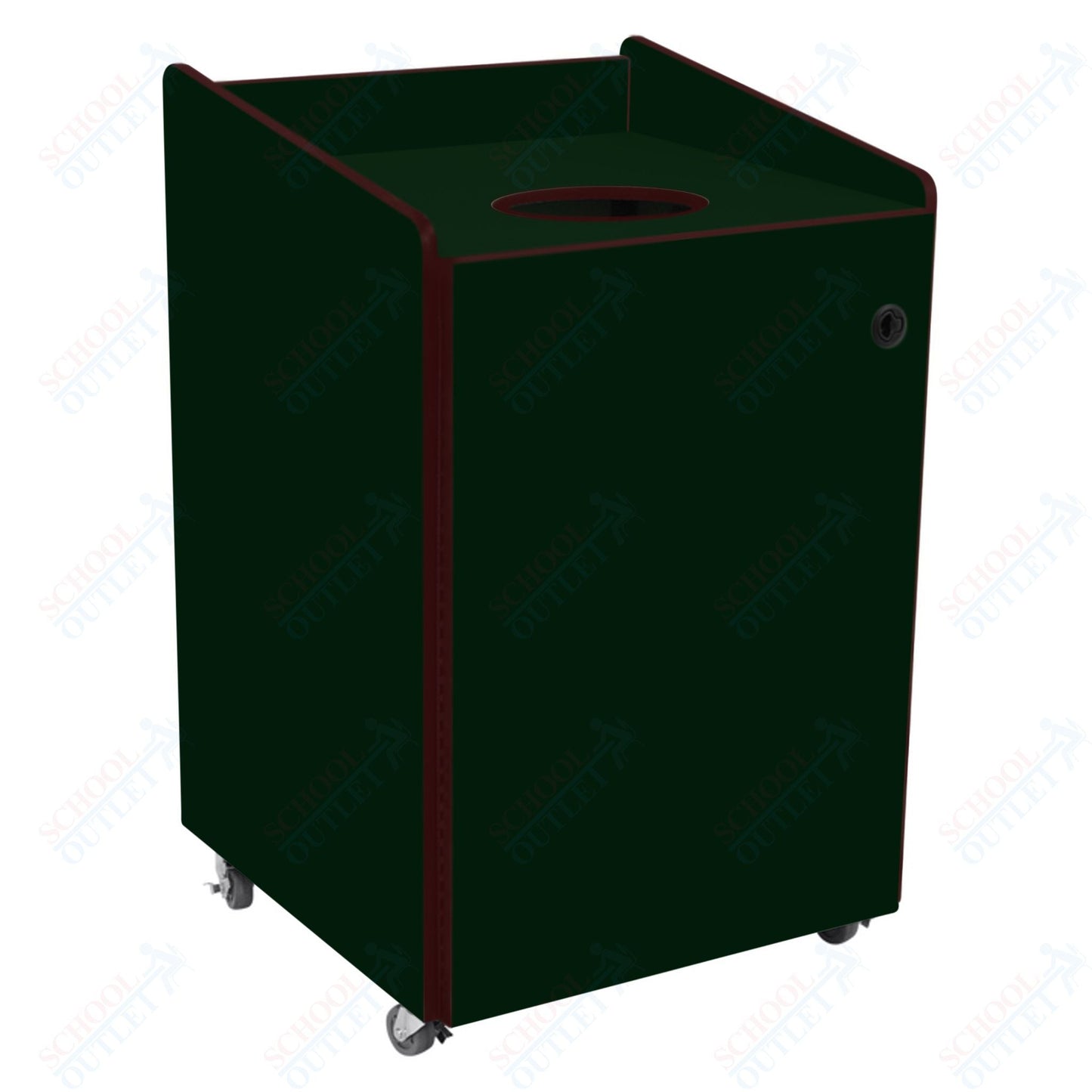 AmTab Heavy - Duty Recycling Receptacle - Applicable for 55 Gallon Cans and Drums - 33"W x 32"L x 50"H (AMT - HDRR55) - SchoolOutlet