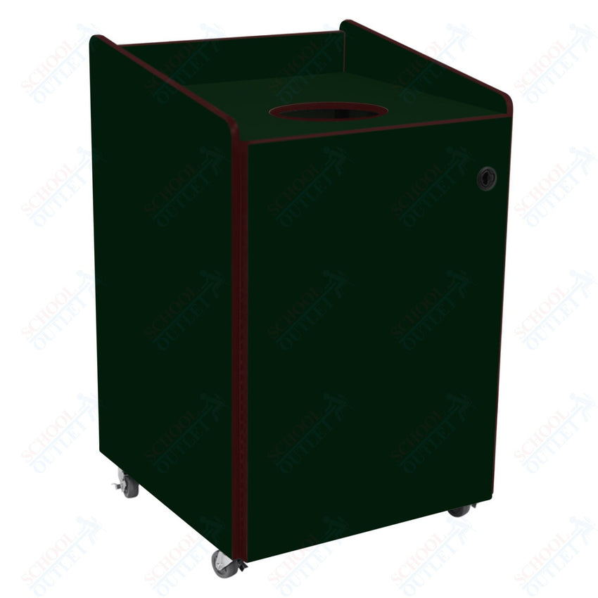AmTab Heavy - Duty Recycling Receptacle - Applicable for 55 Gallon Cans and Drums - 33"W x 32"L x 50"H (AMT - HDRR55) - SchoolOutlet