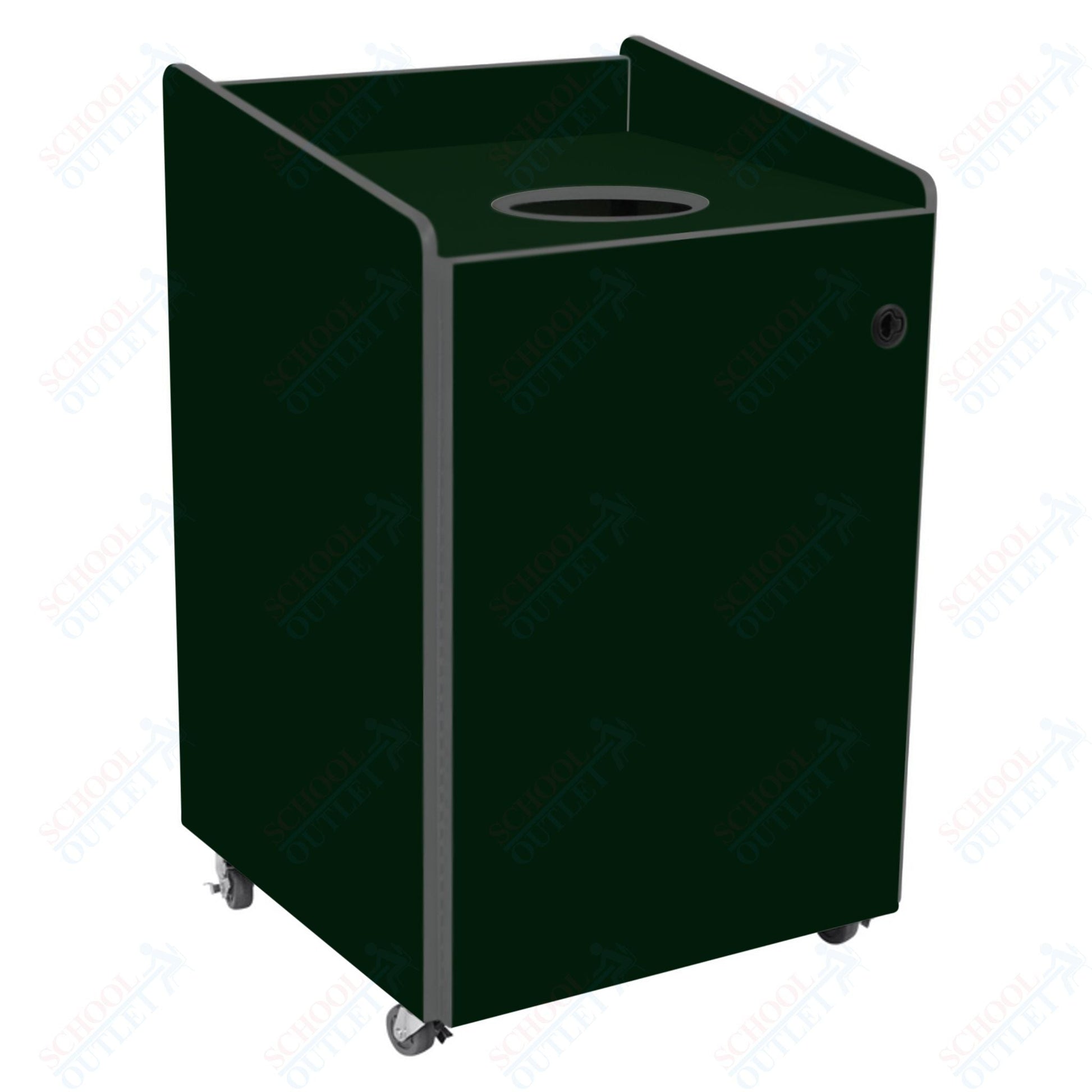 AmTab Heavy - Duty Recycling Receptacle - Applicable for 55 Gallon Cans and Drums - 33"W x 32"L x 50"H (AMT - HDRR55) - SchoolOutlet