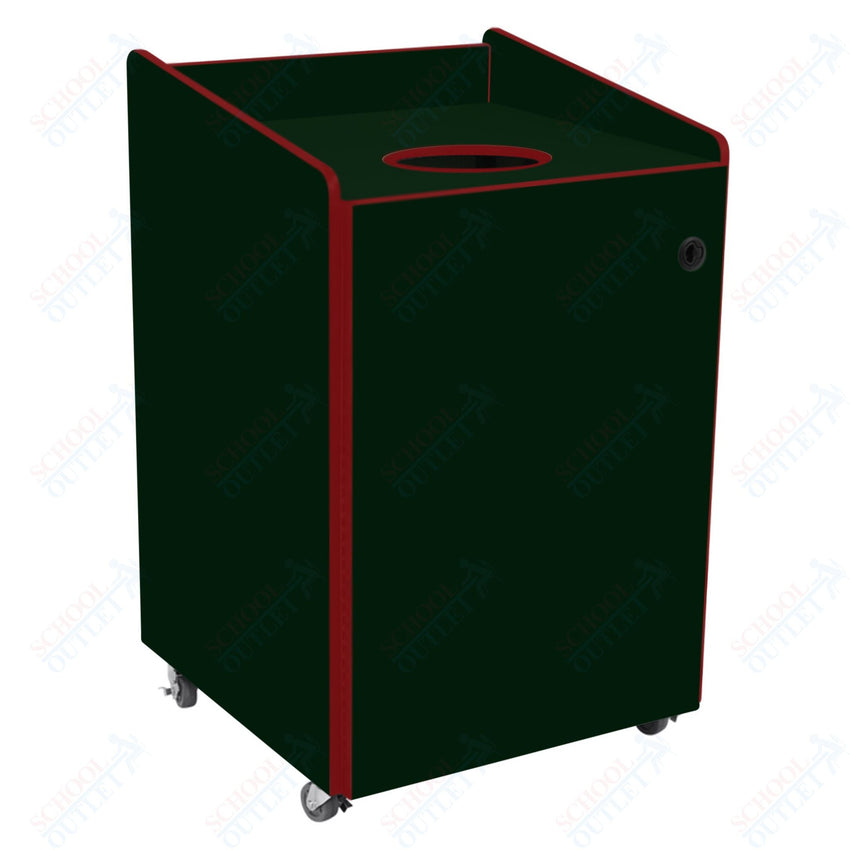 AmTab Heavy - Duty Recycling Receptacle - Applicable for 55 Gallon Cans and Drums - 33"W x 32"L x 50"H (AMT - HDRR55) - SchoolOutlet
