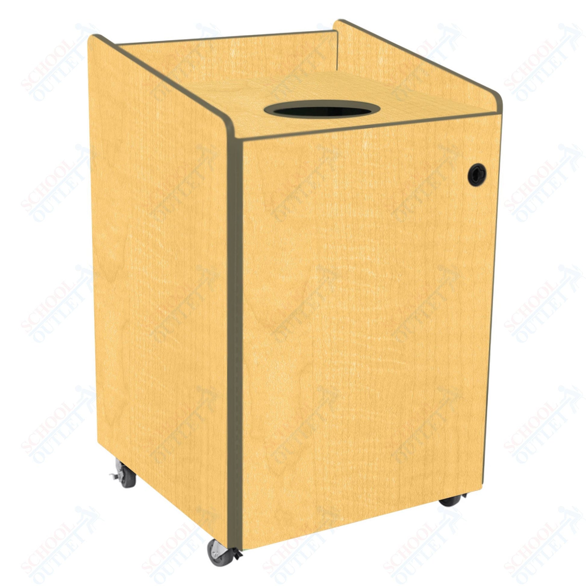 AmTab Heavy - Duty Recycling Receptacle - Applicable for 55 Gallon Cans and Drums - 33"W x 32"L x 50"H (AMT - HDRR55) - SchoolOutlet
