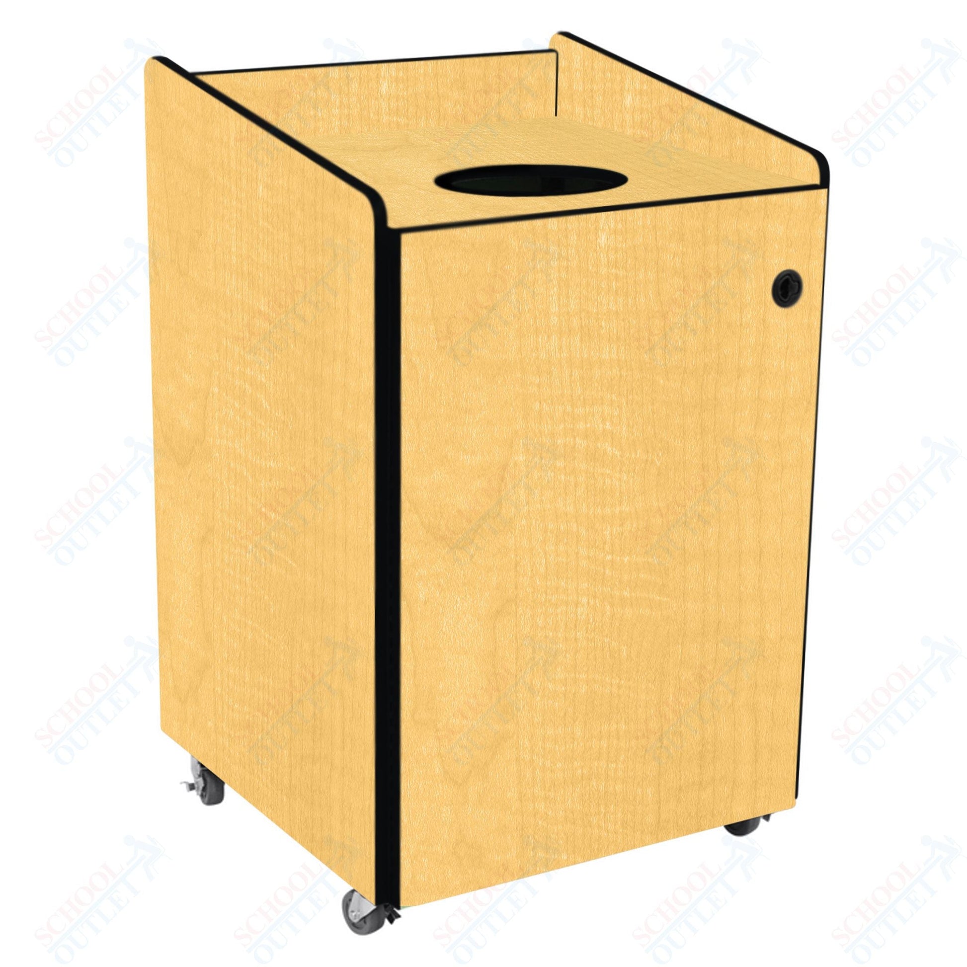 AmTab Heavy - Duty Recycling Receptacle - Applicable for 55 Gallon Cans and Drums - 33"W x 32"L x 50"H (AMT - HDRR55) - SchoolOutlet