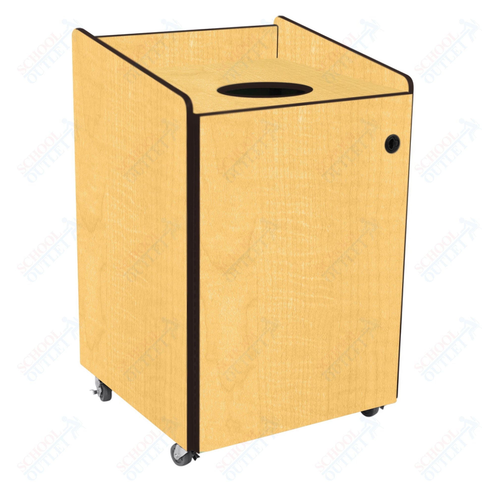 AmTab Heavy - Duty Recycling Receptacle - Applicable for 55 Gallon Cans and Drums - 33"W x 32"L x 50"H (AMT - HDRR55) - SchoolOutlet