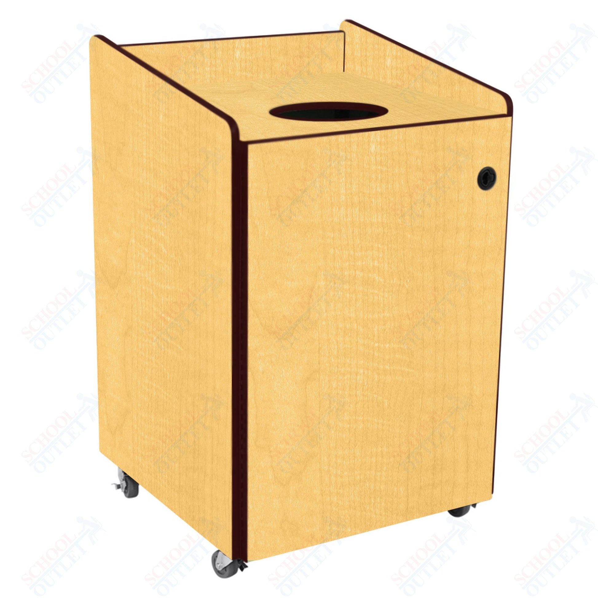 AmTab Heavy - Duty Recycling Receptacle - Applicable for 55 Gallon Cans and Drums - 33"W x 32"L x 50"H (AMT - HDRR55) - SchoolOutlet