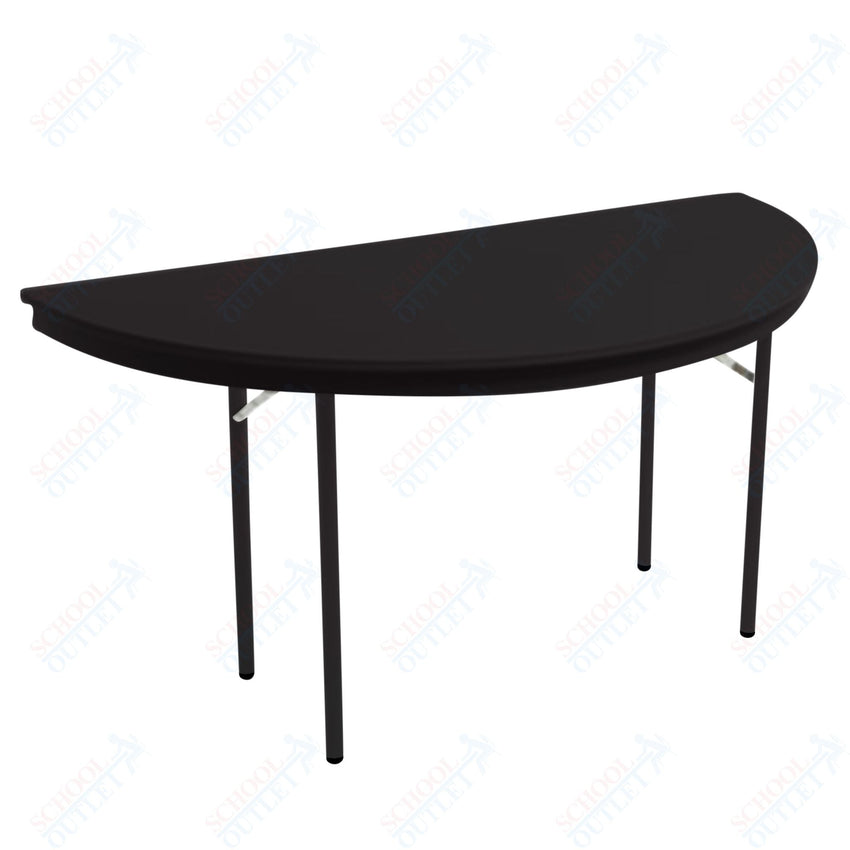 AmTab Dynalite Featherweight Heavy - Duty ABS Plastic Folding Table - Half Round - Half 48" Diameter x 29"H (AmTab AMT - HR48DL) - SchoolOutlet