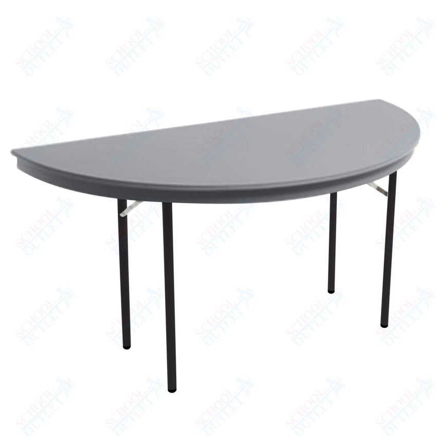AmTab Dynalite Featherweight Heavy - Duty ABS Plastic Folding Table - Half Round - Half 48" Diameter x 29"H (AmTab AMT - HR48DL) - SchoolOutlet