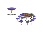 AmTab Mobile Stool Table - Elliptical - 54