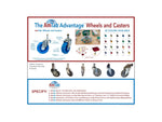 AmTab Mobile Stool Table - Elliptical - 54