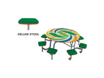 AmTab Mobile Stool Table - Round - 60
