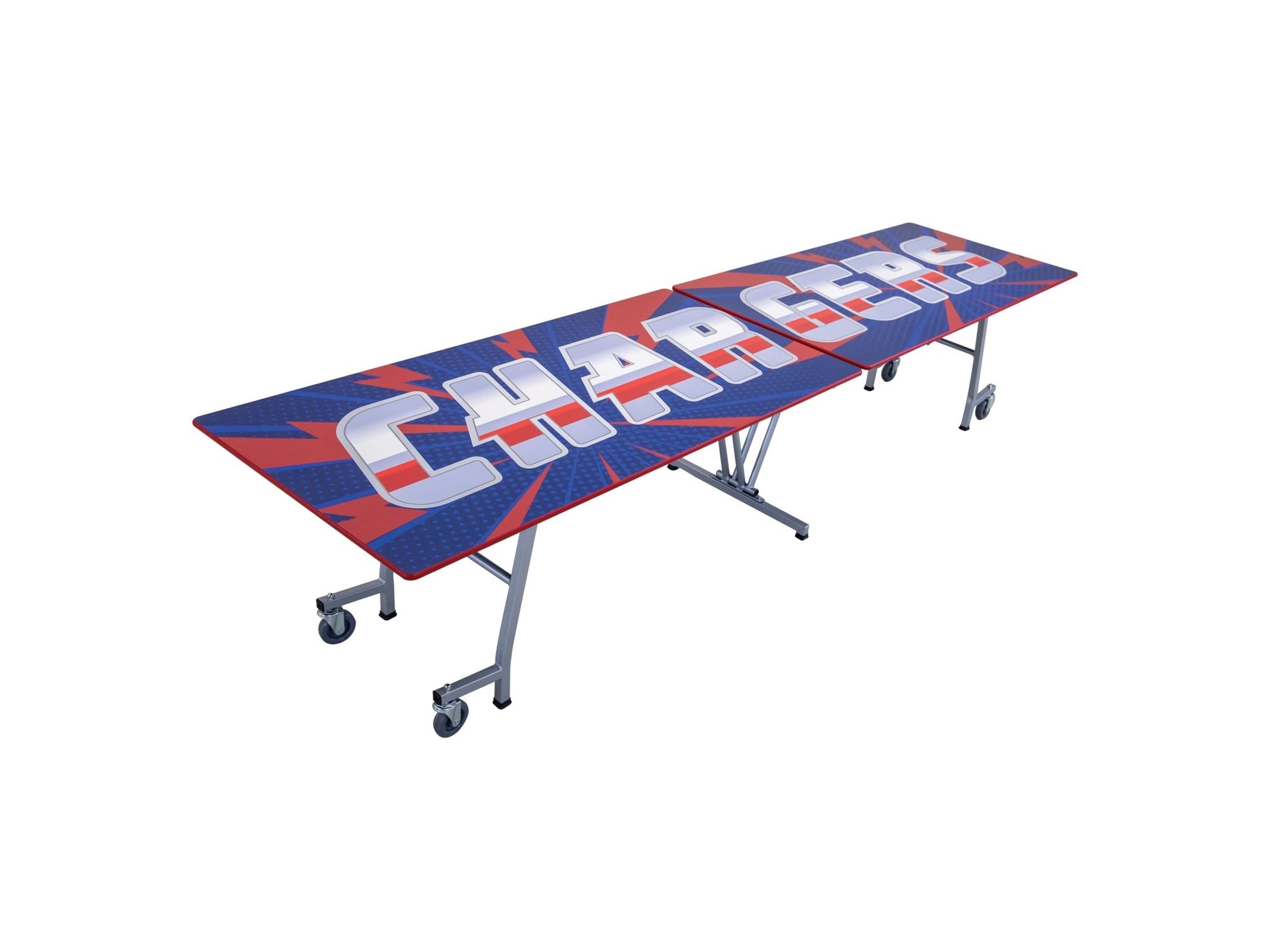 AmTab Mobile Shape Table - Rectangle - 30"W x 12'1"L (AmTab AMT - MT12) - SchoolOutlet