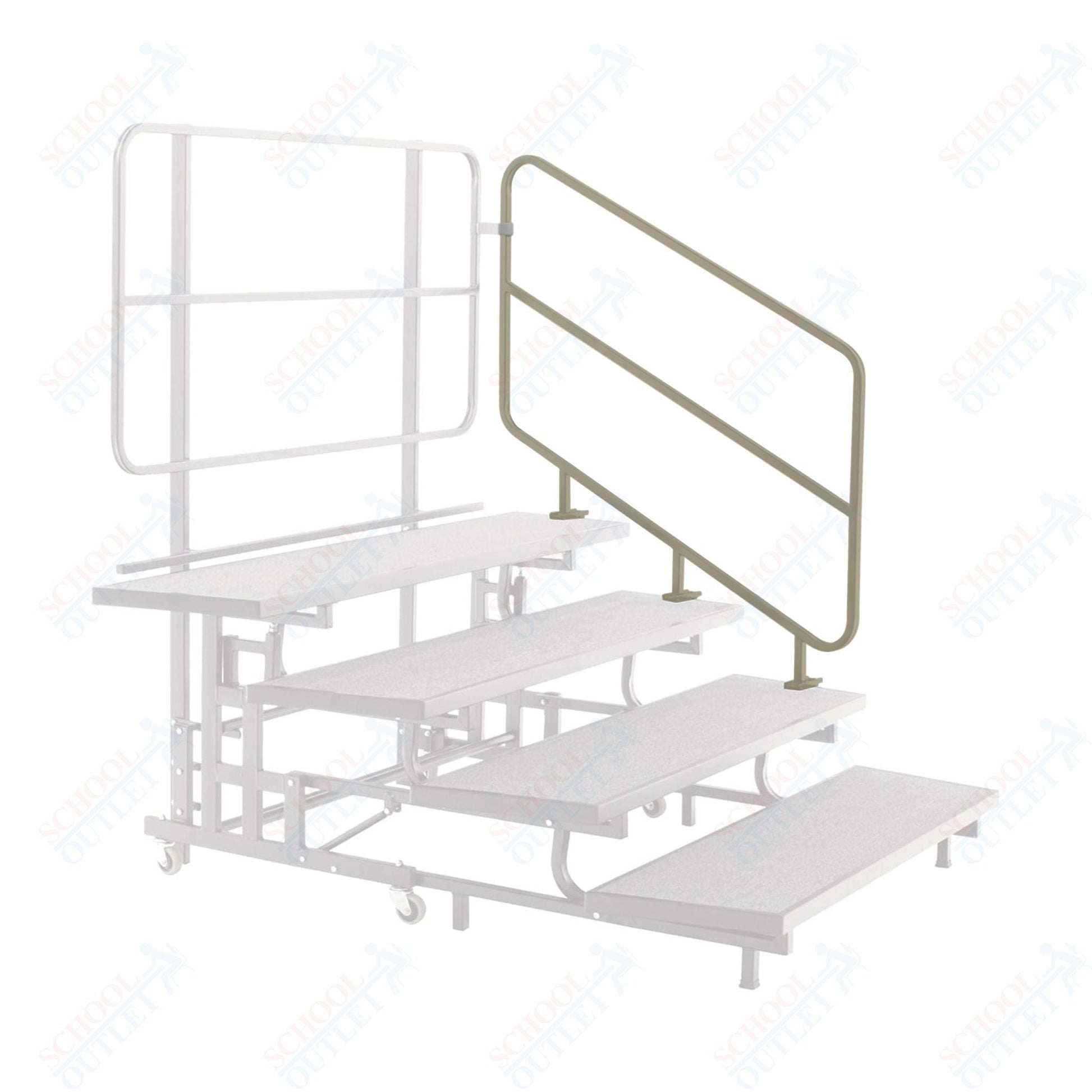 AmTab Mobile E - Z Riser - Side Rail - PCR4 Accessory - 36"H x 52"L (AmTab AMT - PCSR4) - SchoolOutlet