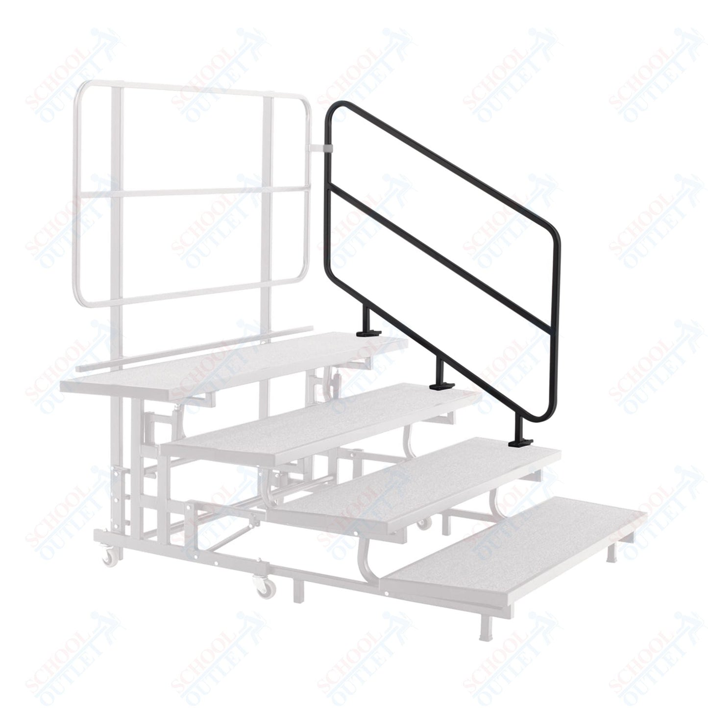 AmTab Mobile E - Z Riser - Side Rail - PCR4 Accessory - 36"H x 52"L (AmTab AMT - PCSR4) - SchoolOutlet