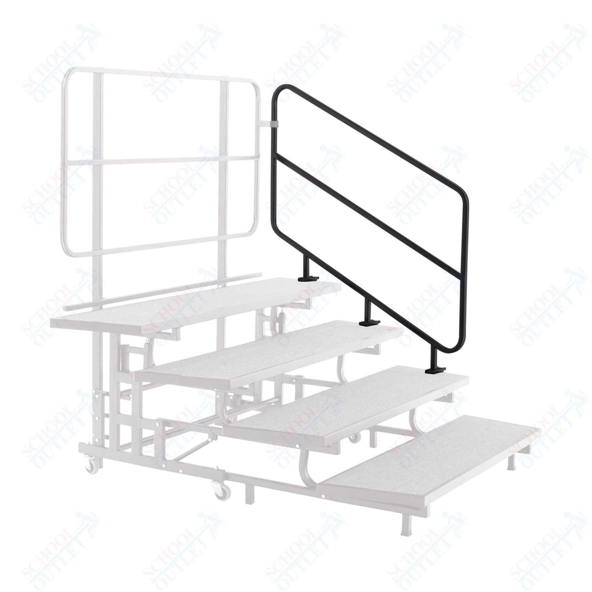 AmTab Mobile E - Z Riser - Side Rail - PCR4 Accessory - 36"H x 52"L (AmTab AMT - PCSR4) - SchoolOutlet