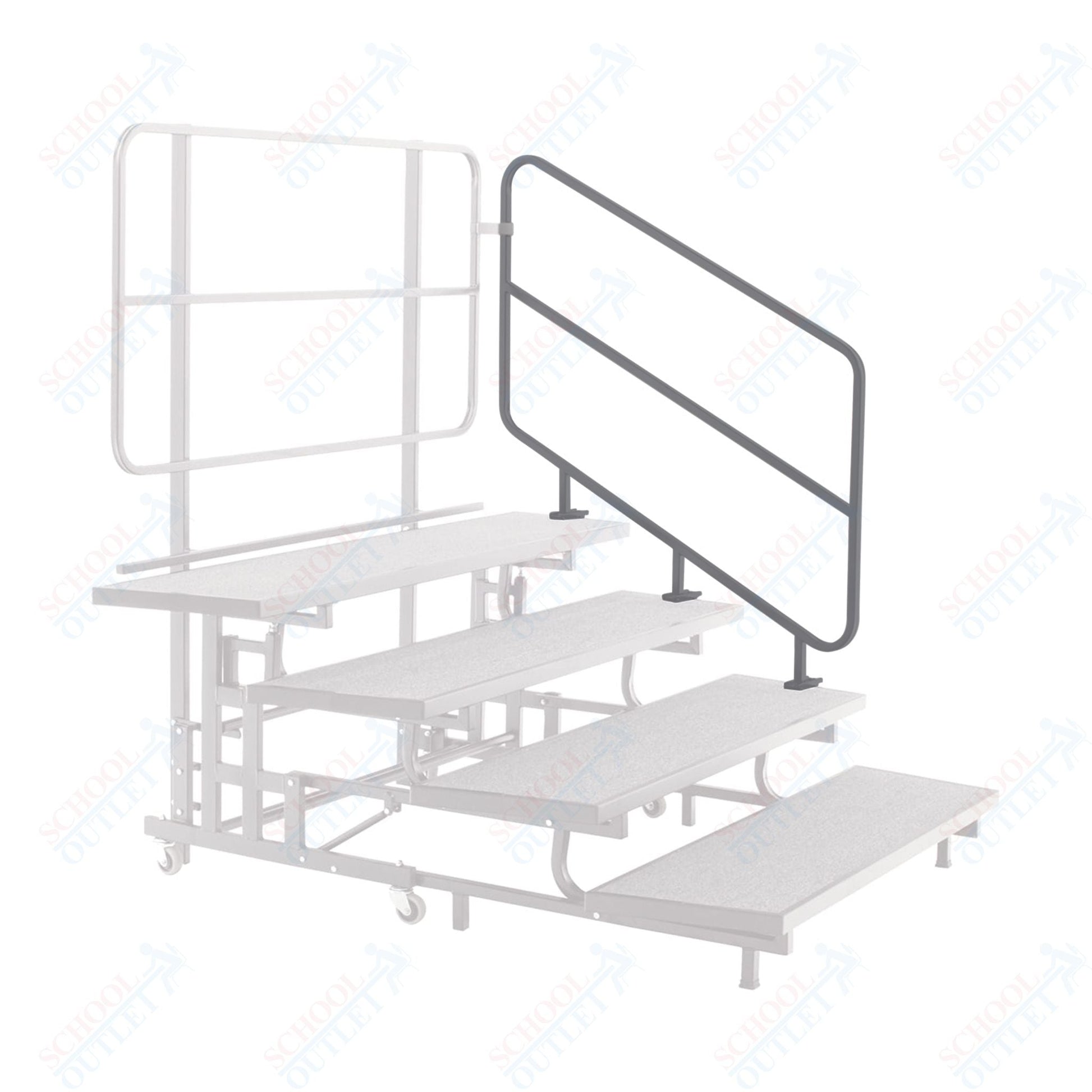 AmTab Mobile E - Z Riser - Side Rail - PCR4 Accessory - 36"H x 52"L (AmTab AMT - PCSR4) - SchoolOutlet