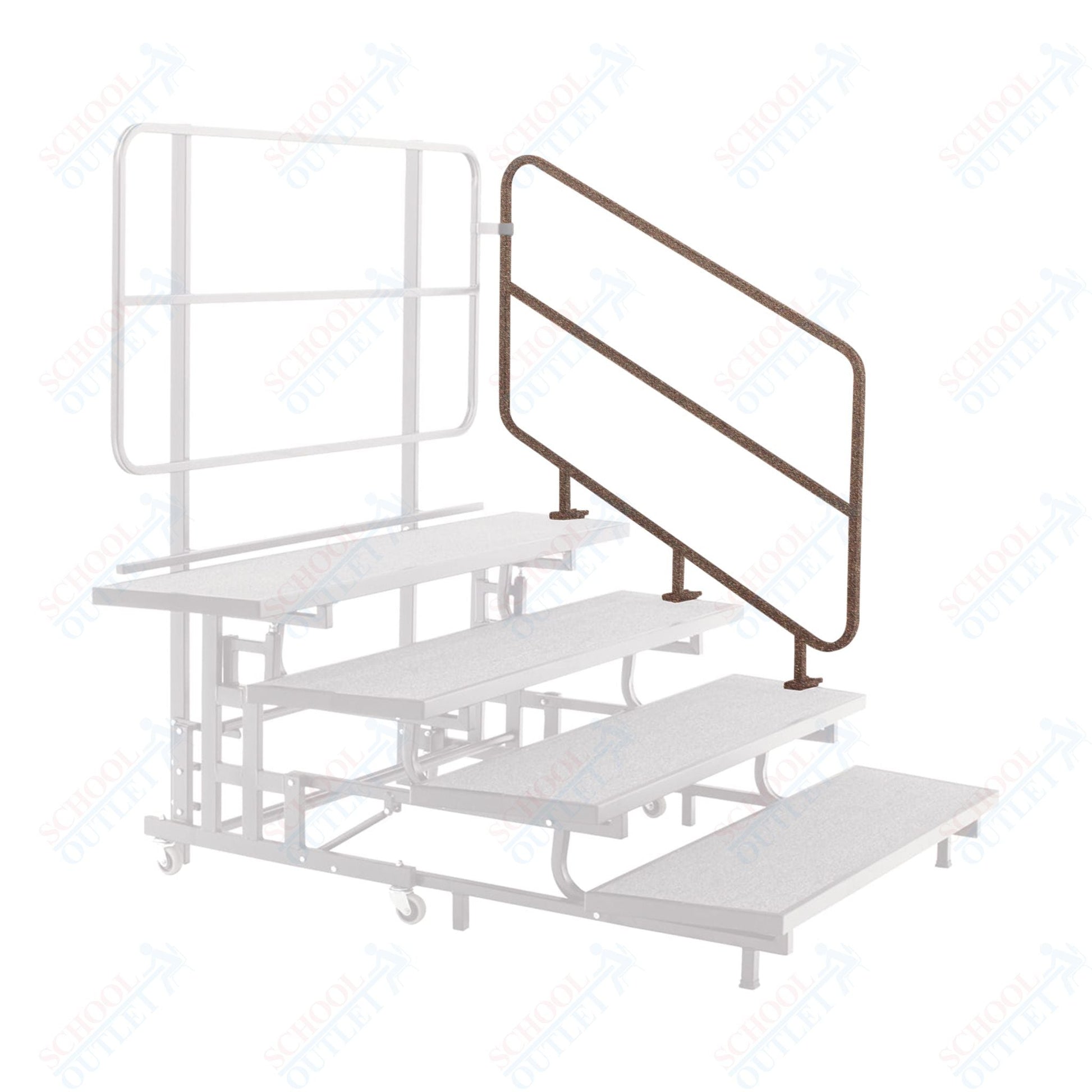 AmTab Mobile E - Z Riser - Side Rail - PCR4 Accessory - 36"H x 52"L (AmTab AMT - PCSR4) - SchoolOutlet