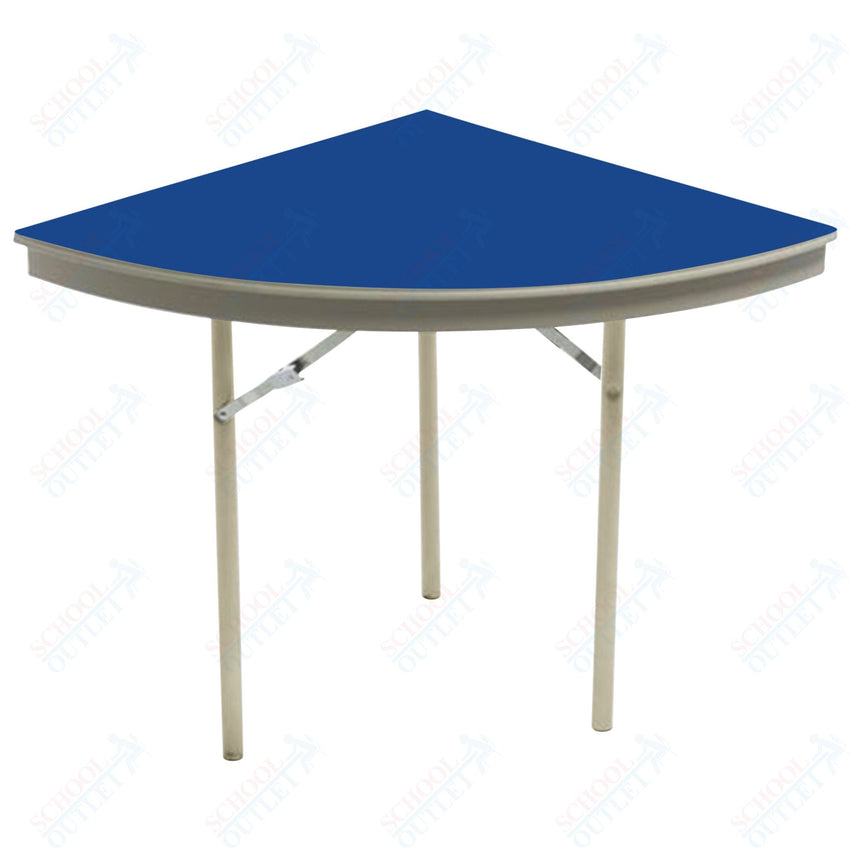 AmTab Dynalite Featherweight Heavy - Duty ABS Plastic Folding Table - Quarter 60" Diameter x 29"H (AmTab AMT - QR60DL) - SchoolOutlet