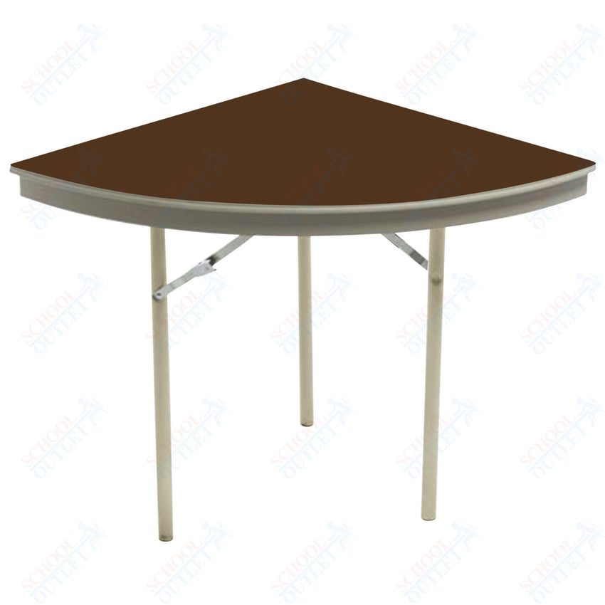 AmTab Dynalite Featherweight Heavy - Duty ABS Plastic Folding Table - Quarter 60" Diameter x 29"H (AmTab AMT - QR60DL) - SchoolOutlet