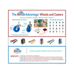 AmTab Mobile Stool Table - Elliptical - 46