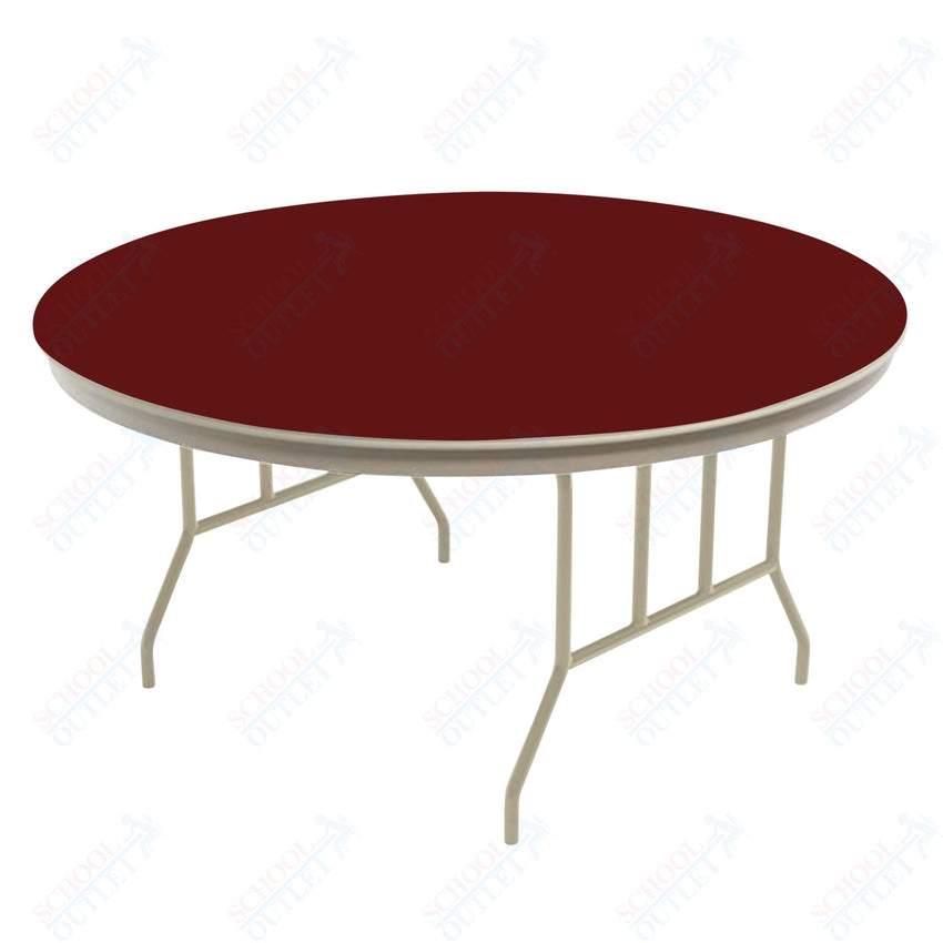 AmTab Dynalite Featherweight Heavy - Duty ABS Plastic Folding Table - Round - 30" Diameter x 29"H (AmTab AMT - R30DL) - SchoolOutlet