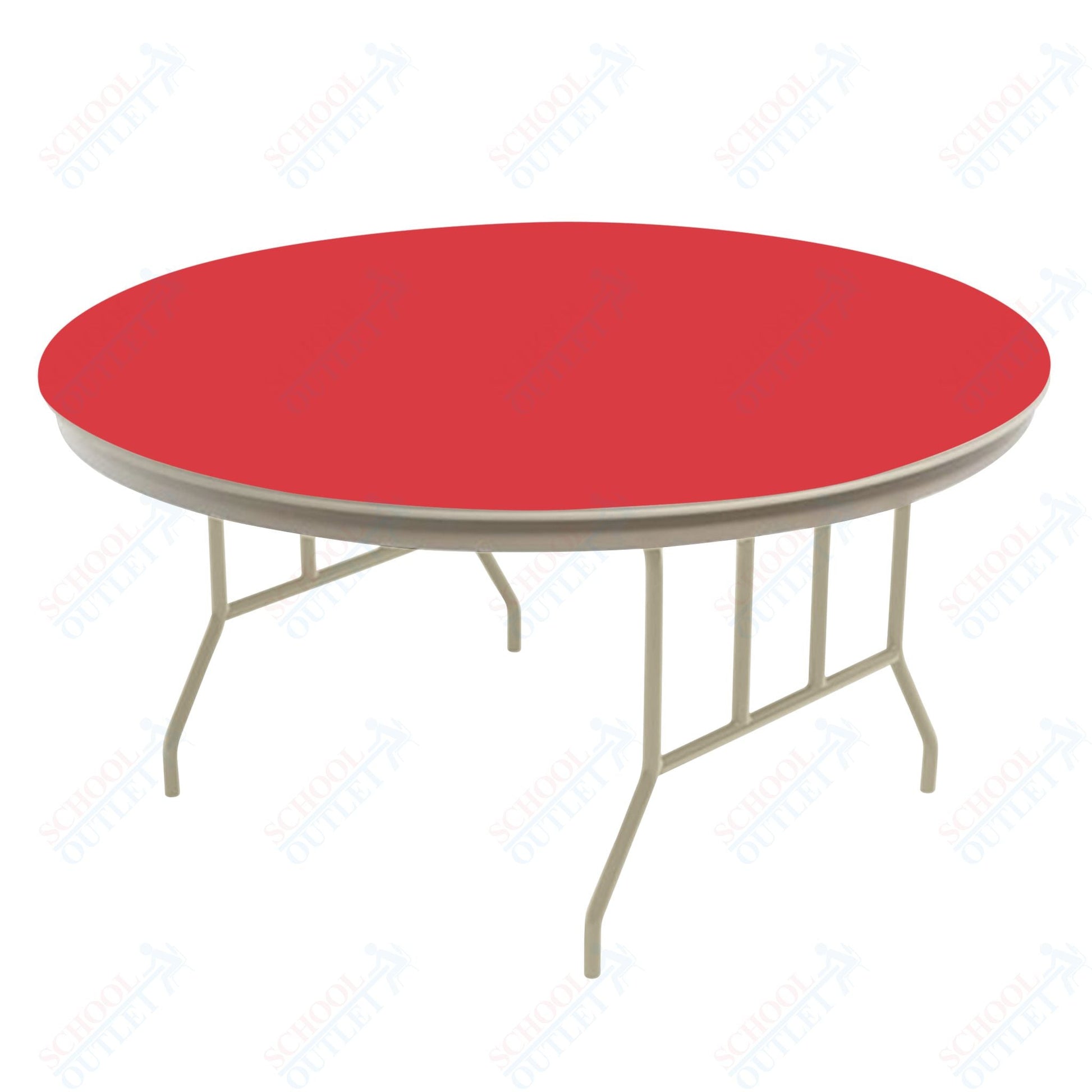 AmTab Dynalite Featherweight Heavy - Duty ABS Plastic Folding Table - Round - 30" Diameter x 29"H (AmTab AMT - R30DL) - SchoolOutlet