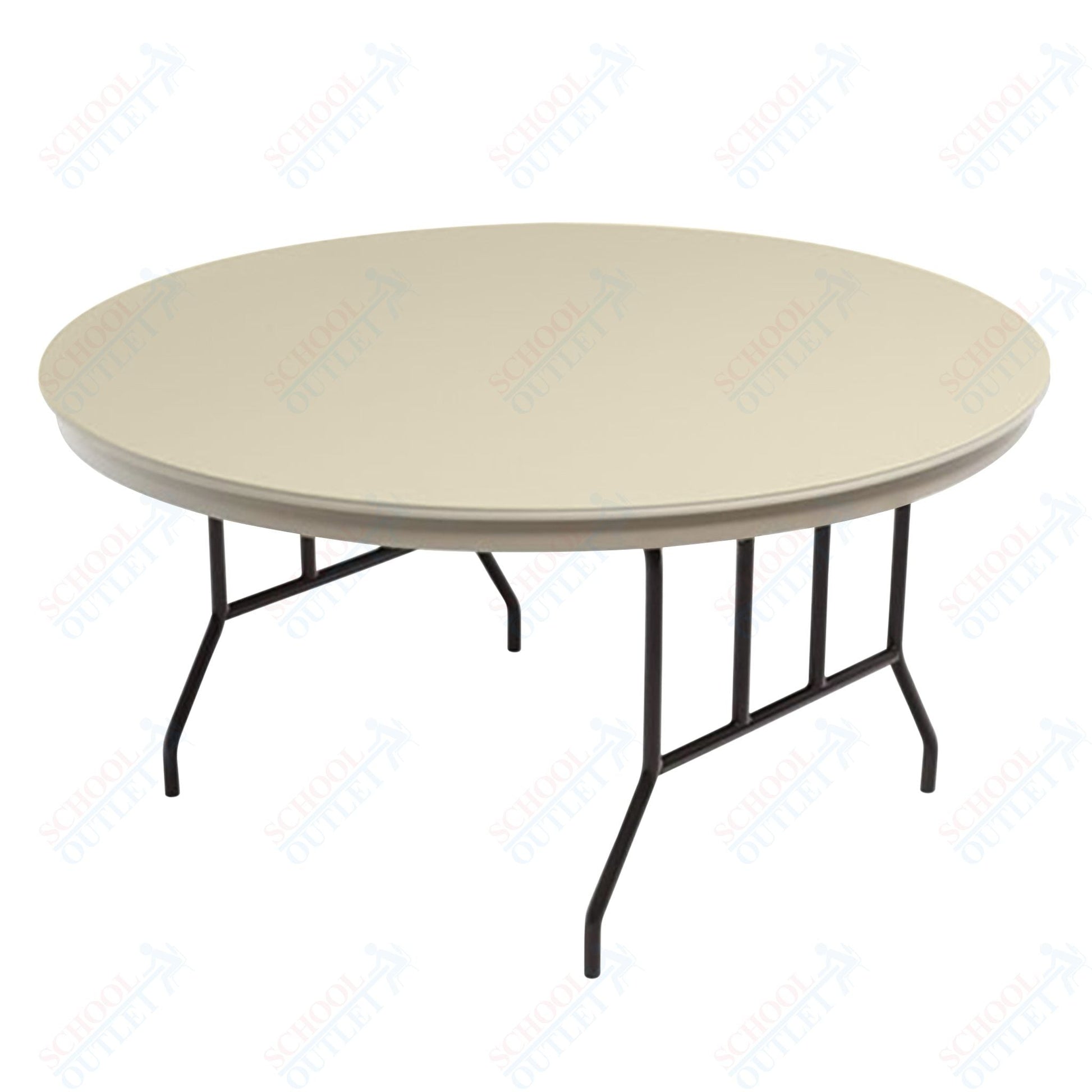 AmTab Dynalite Featherweight Heavy - Duty ABS Plastic Folding Table - Round - 30" Diameter x 29"H (AmTab AMT - R30DL) - SchoolOutlet