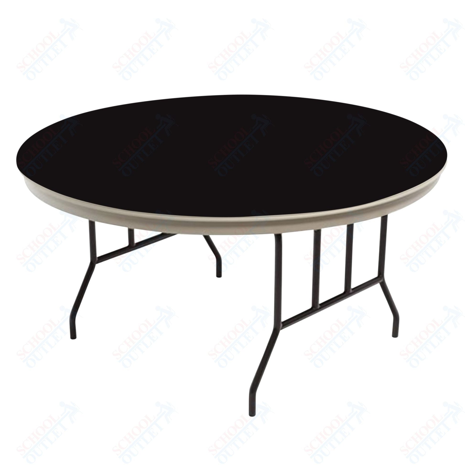 AmTab Dynalite Featherweight Heavy - Duty ABS Plastic Folding Table - Round - 30" Diameter x 29"H (AmTab AMT - R30DL) - SchoolOutlet