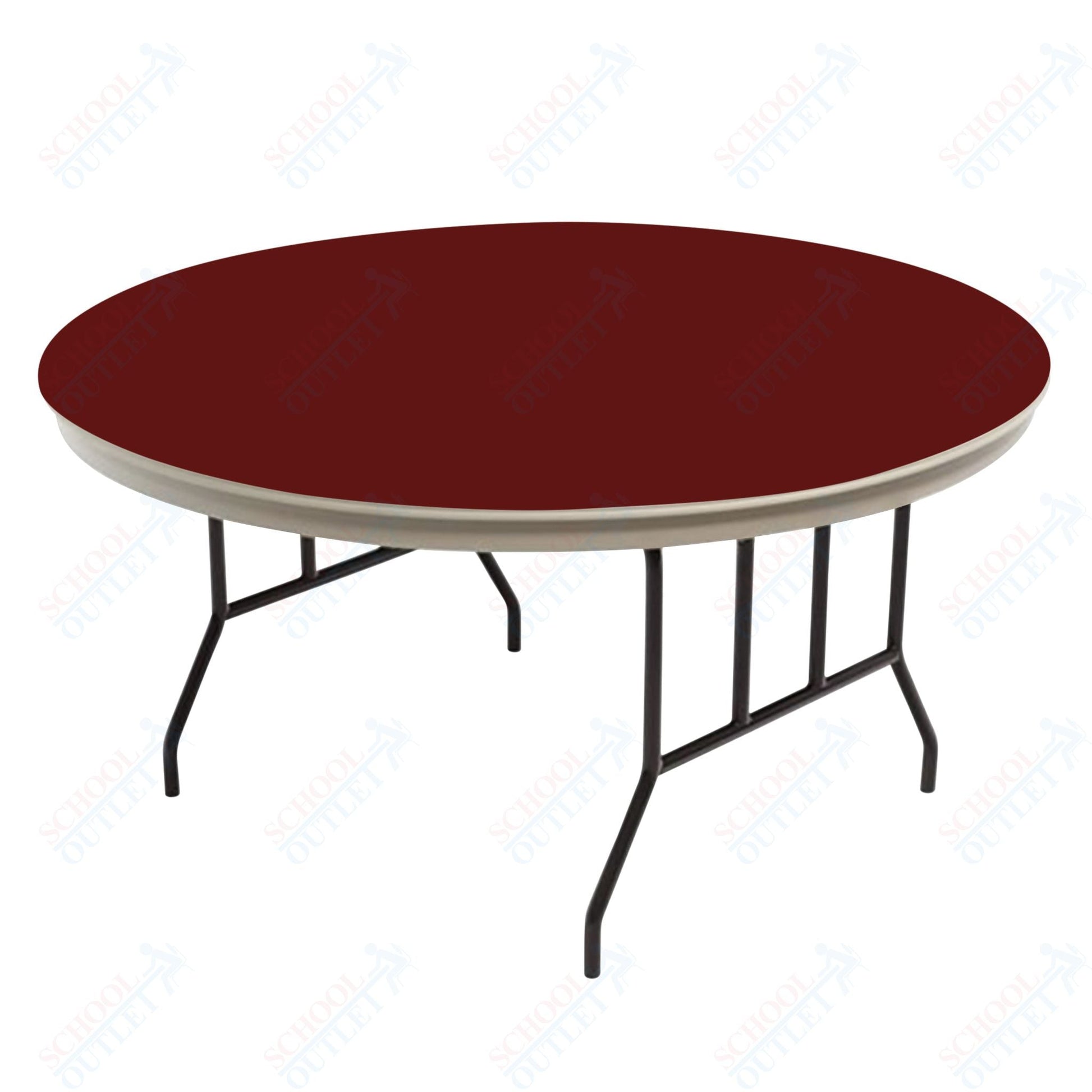 AmTab Dynalite Featherweight Heavy - Duty ABS Plastic Folding Table - Round - 30" Diameter x 29"H (AmTab AMT - R30DL) - SchoolOutlet