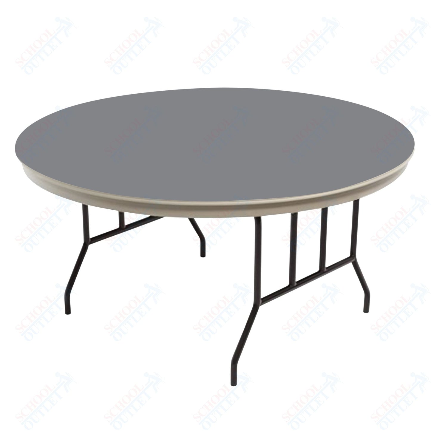 AmTab Dynalite Featherweight Heavy - Duty ABS Plastic Folding Table - Round - 30" Diameter x 29"H (AmTab AMT - R30DL) - SchoolOutlet
