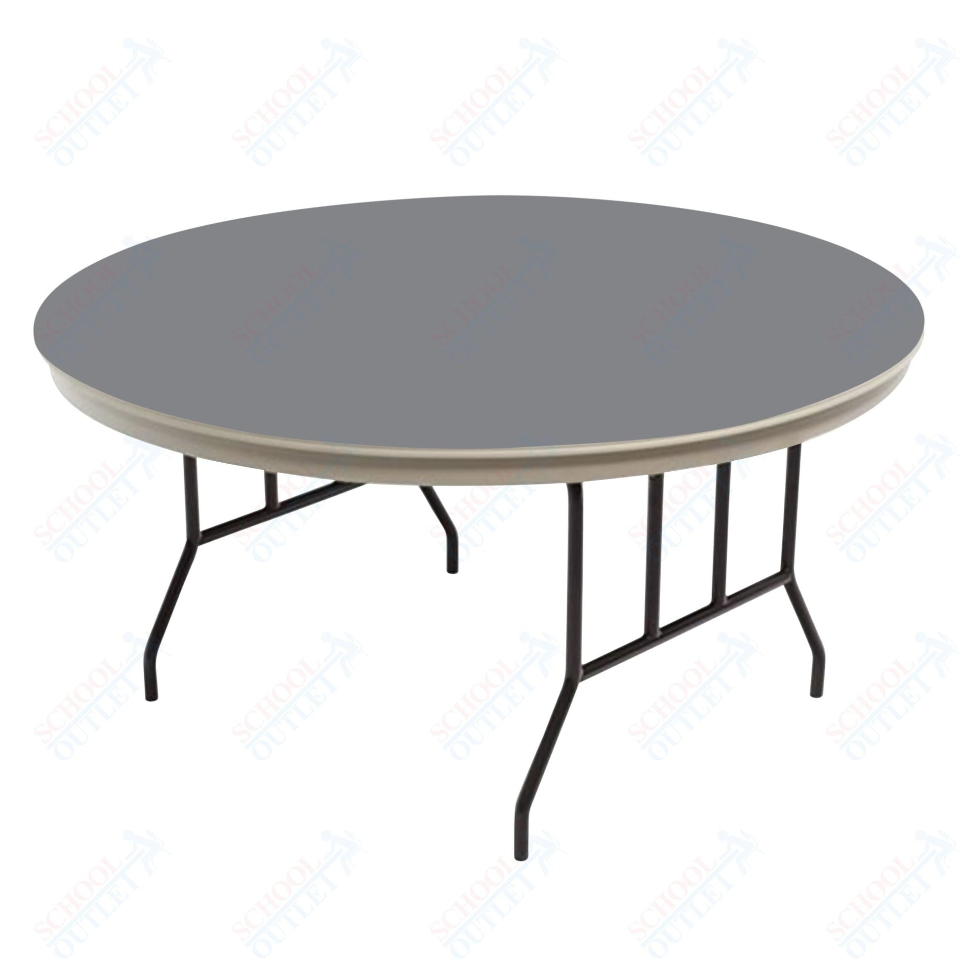 AmTab Dynalite Featherweight Heavy - Duty ABS Plastic Folding Table - Round - 30" Diameter x 29"H (AmTab AMT - R30DL) - SchoolOutlet