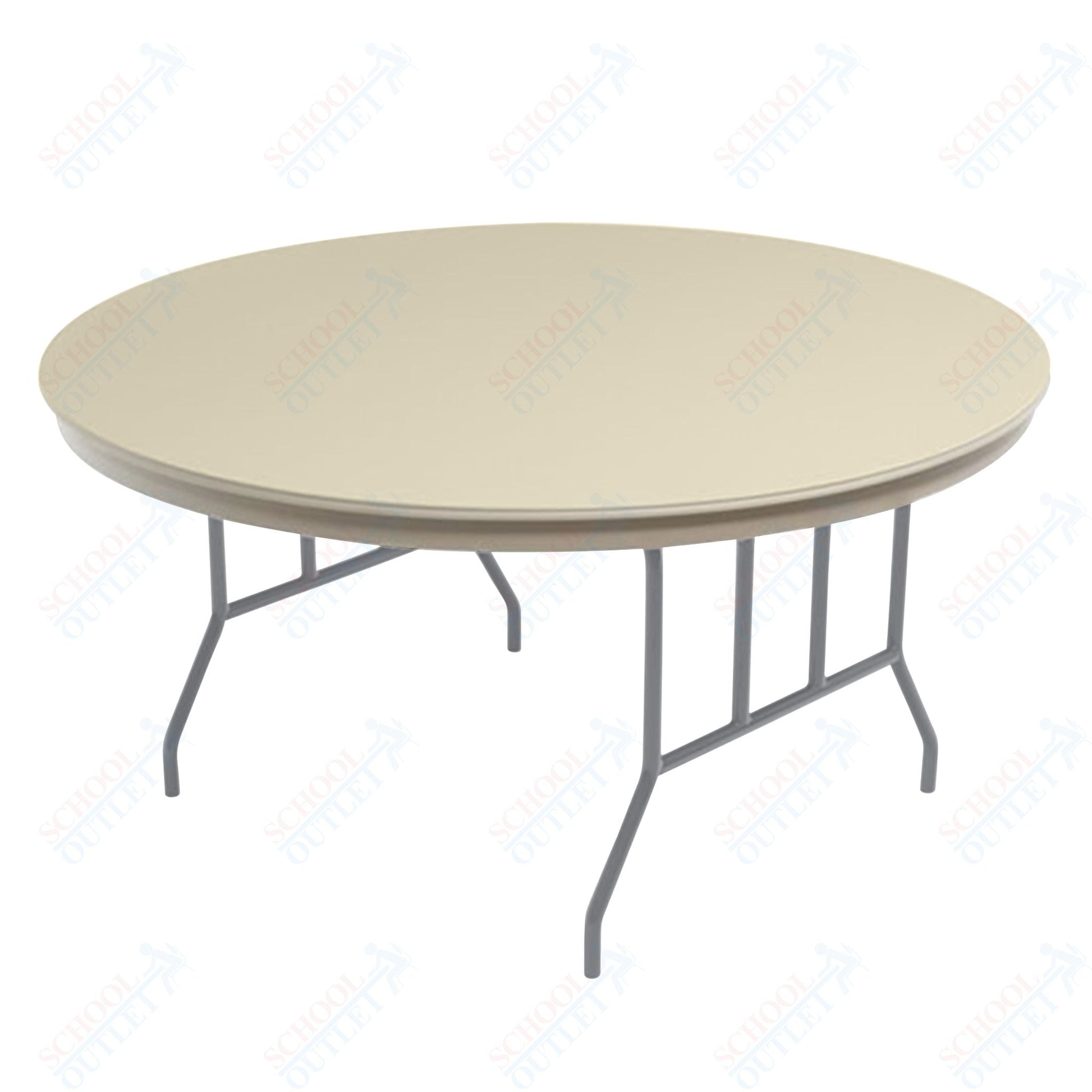 AmTab Dynalite Featherweight Heavy - Duty ABS Plastic Folding Table - Round - 30" Diameter x 29"H (AmTab AMT - R30DL) - SchoolOutlet