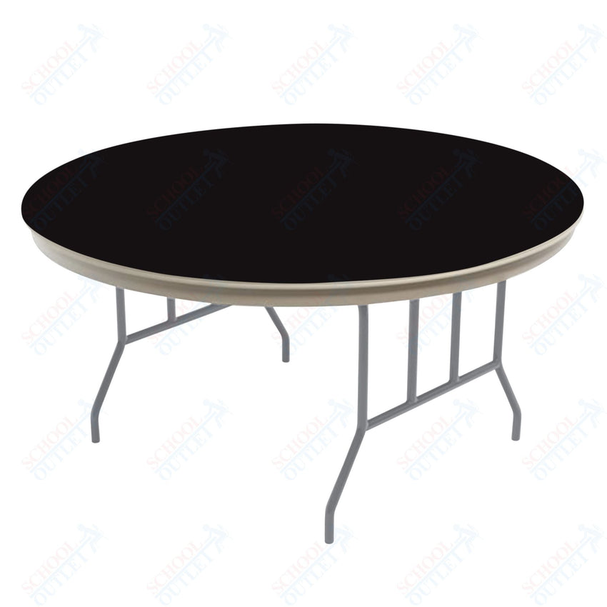 AmTab Dynalite Featherweight Heavy - Duty ABS Plastic Folding Table - Round - 30" Diameter x 29"H (AmTab AMT - R30DL) - SchoolOutlet