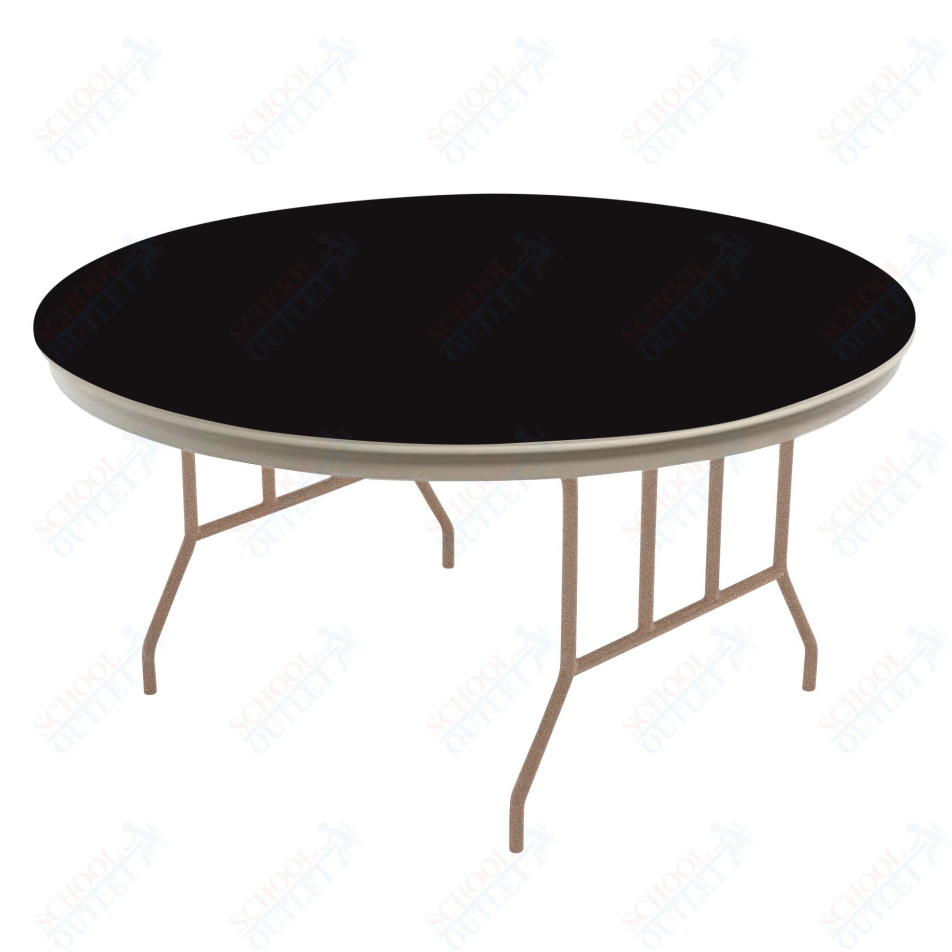 AmTab Dynalite Featherweight Heavy - Duty ABS Plastic Folding Table - Round - 30" Diameter x 29"H (AmTab AMT - R30DL) - SchoolOutlet