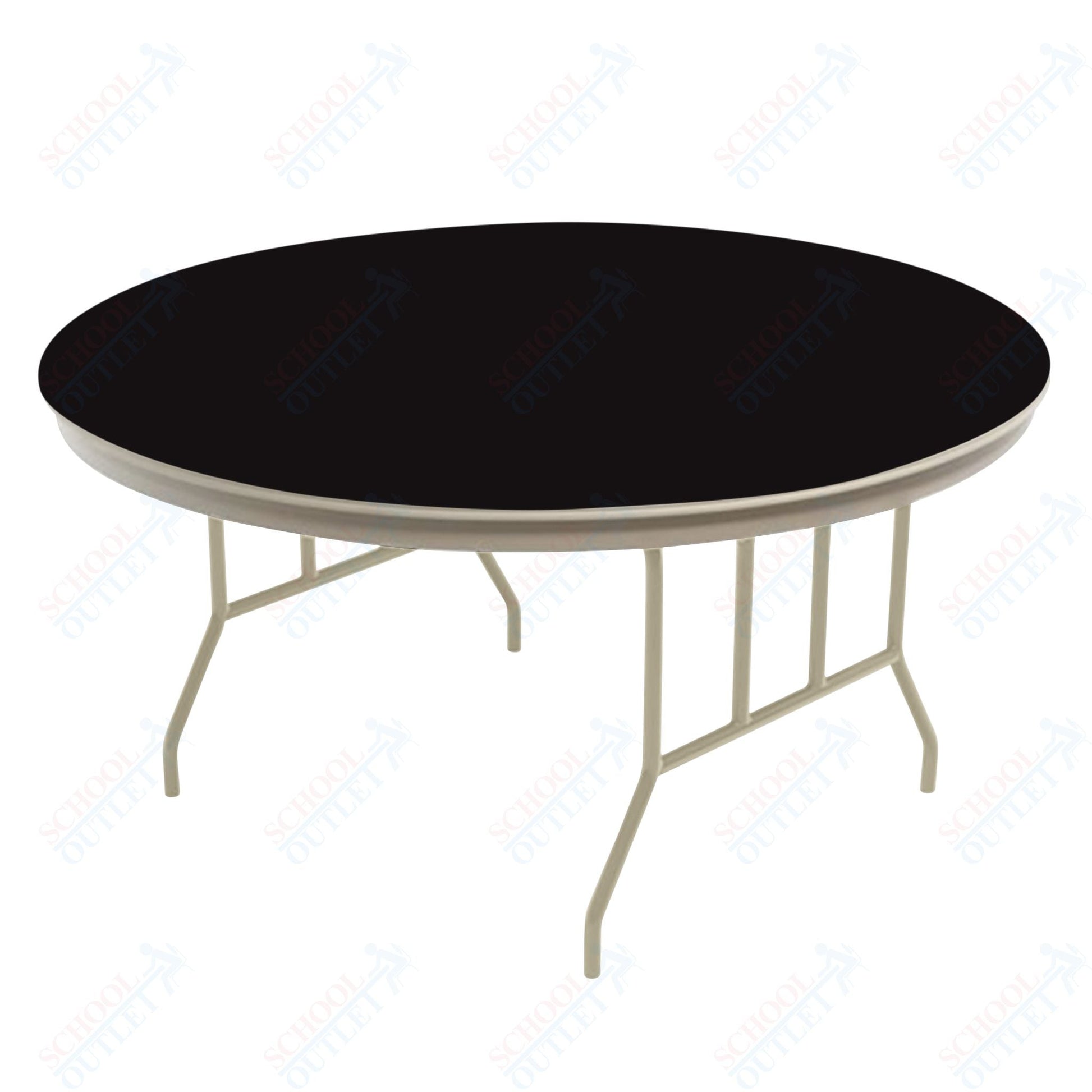 AmTab Dynalite Featherweight Heavy - Duty ABS Plastic Folding Table - Round - 36" Diameter x 29"H (AmTab AMT - R36DL) - SchoolOutlet