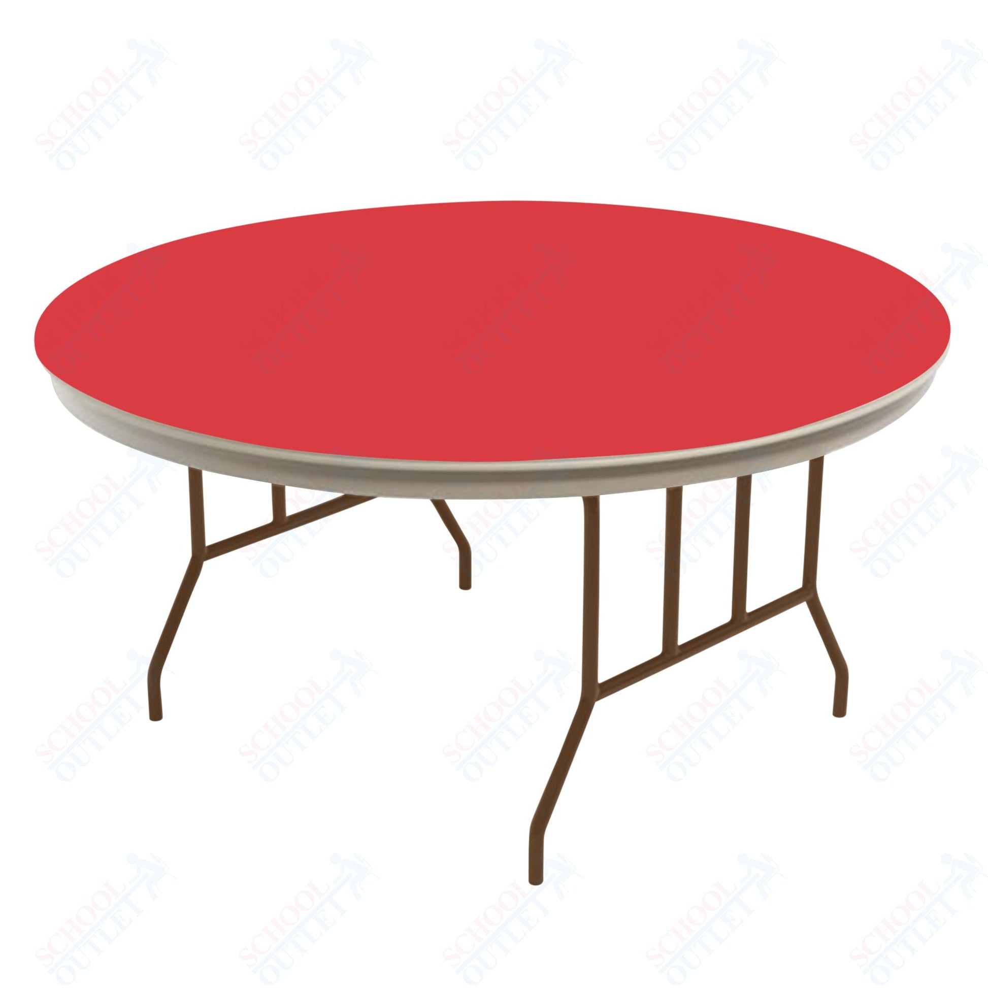 AmTab Dynalite Featherweight Heavy - Duty ABS Plastic Folding Table - Round - 36" Diameter x 29"H (AmTab AMT - R36DL) - SchoolOutlet