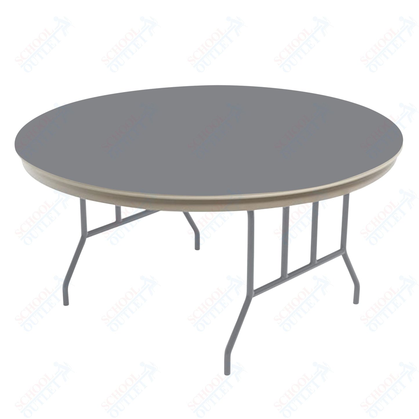 AmTab Dynalite Featherweight Heavy - Duty ABS Plastic Folding Table - Round - 36" Diameter x 29"H (AmTab AMT - R36DL) - SchoolOutlet