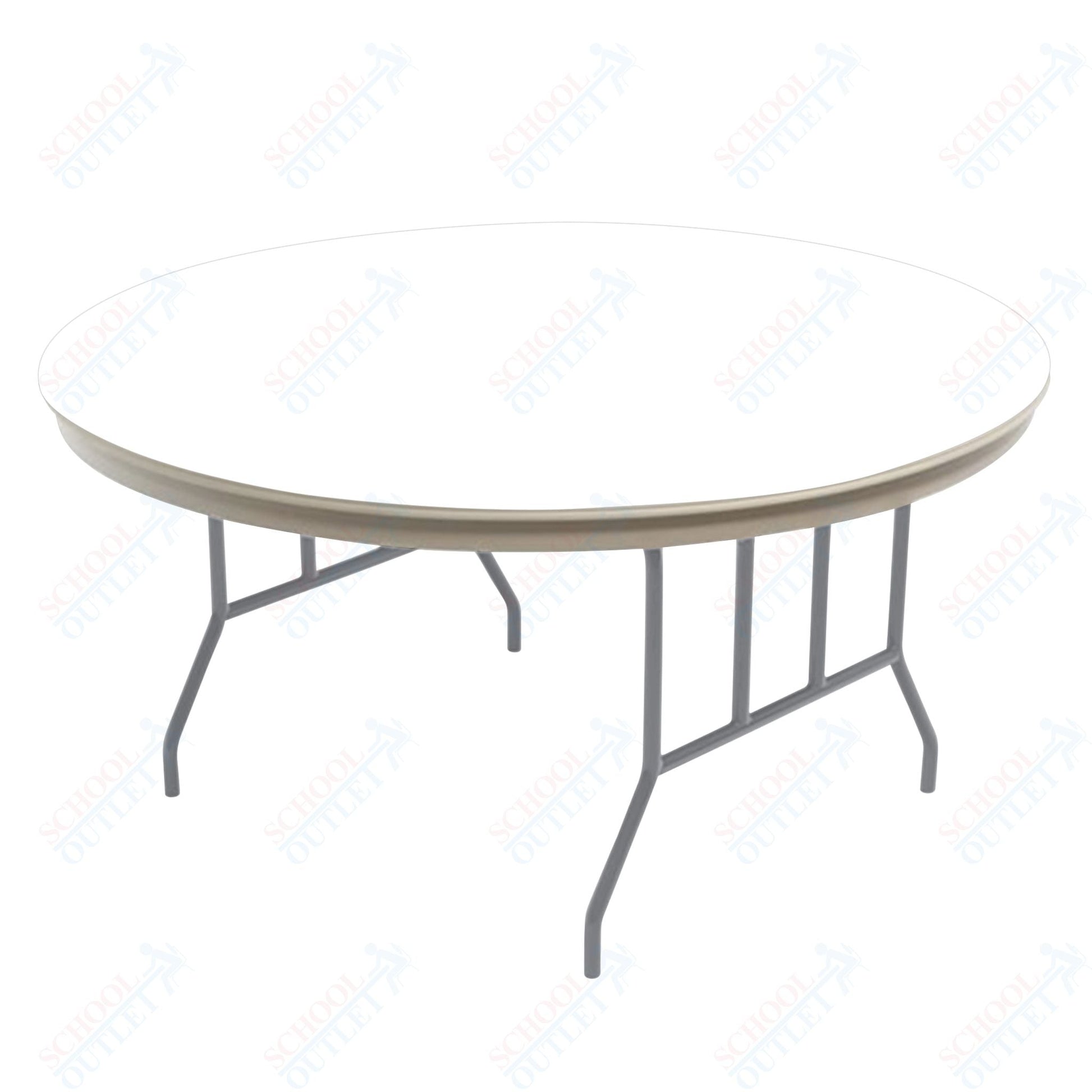 AmTab Dynalite Featherweight Heavy - Duty ABS Plastic Folding Table - Round - 36" Diameter x 29"H (AmTab AMT - R36DL) - SchoolOutlet