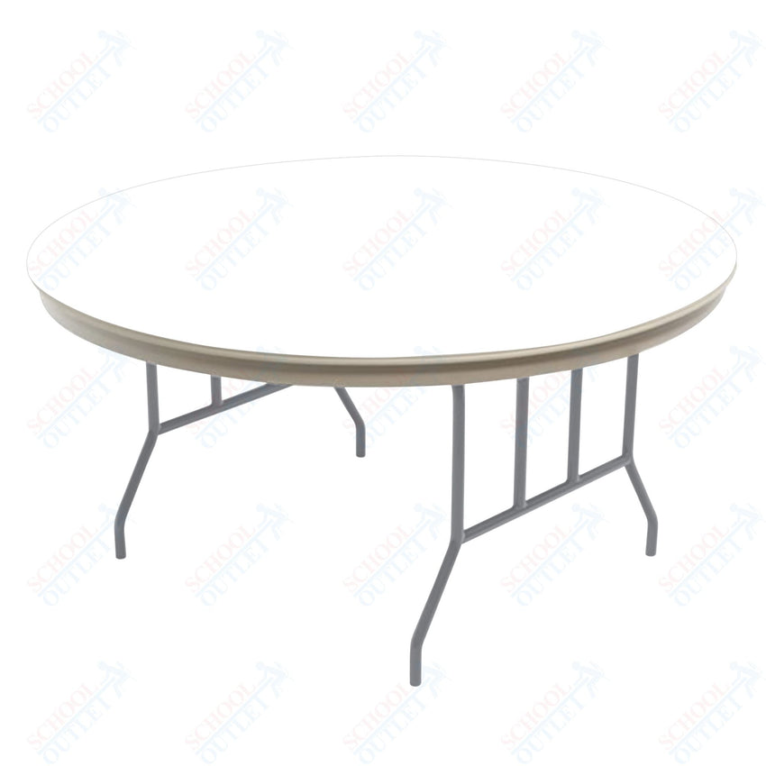 AmTab Dynalite Featherweight Heavy - Duty ABS Plastic Folding Table - Round - 36" Diameter x 29"H (AmTab AMT - R36DL) - SchoolOutlet