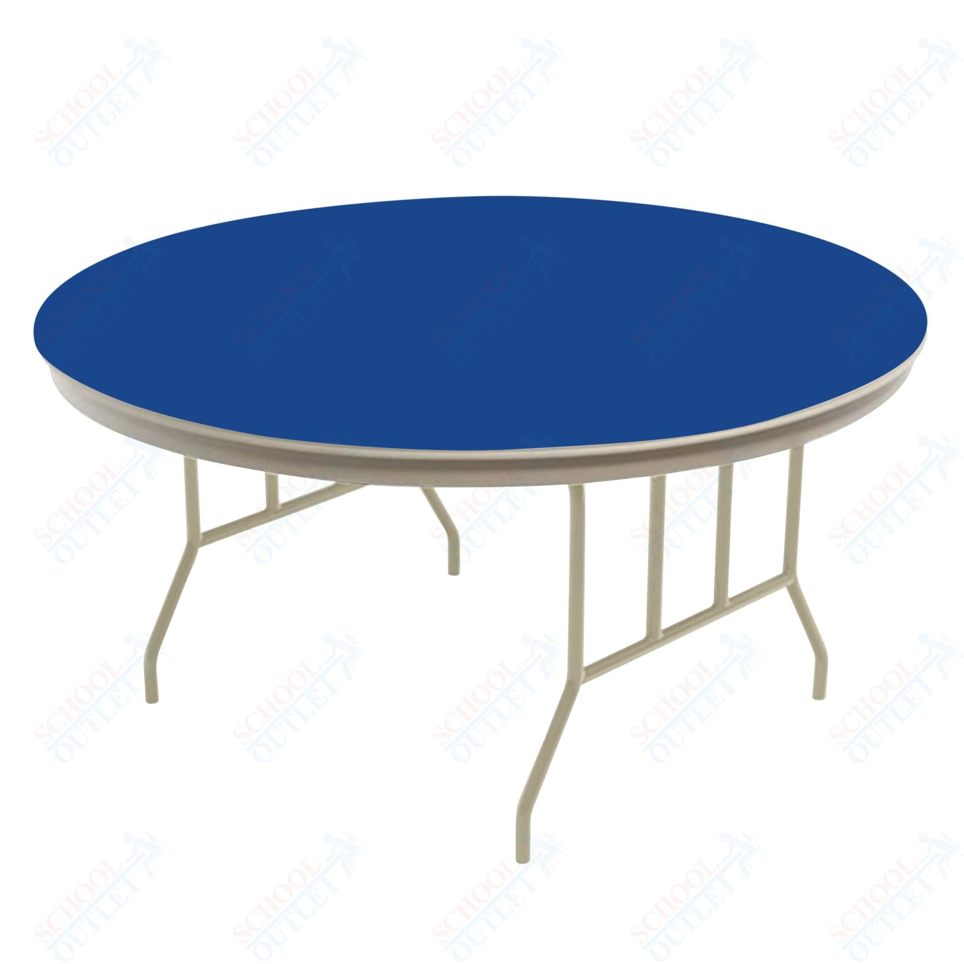 AmTab Dynalite Featherweight Heavy - Duty ABS Plastic Folding Table - Round - 48" Diameter x 29"H (AmTab AMT - R48DL) - SchoolOutlet