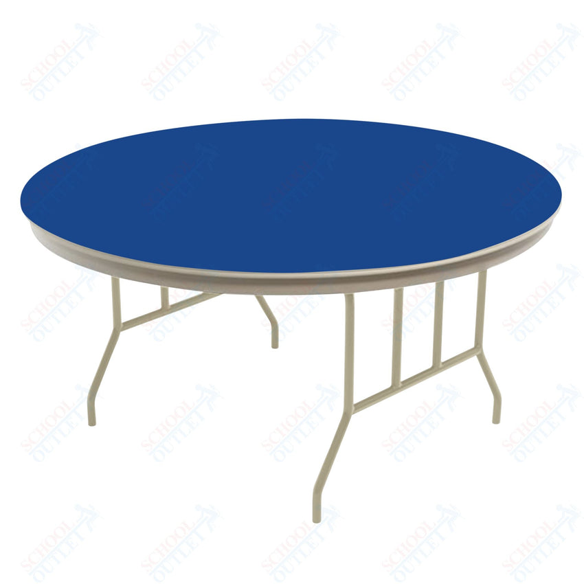 AmTab Dynalite Featherweight Heavy - Duty ABS Plastic Folding Table - Round - 48" Diameter x 29"H (AmTab AMT - R48DL) - SchoolOutlet