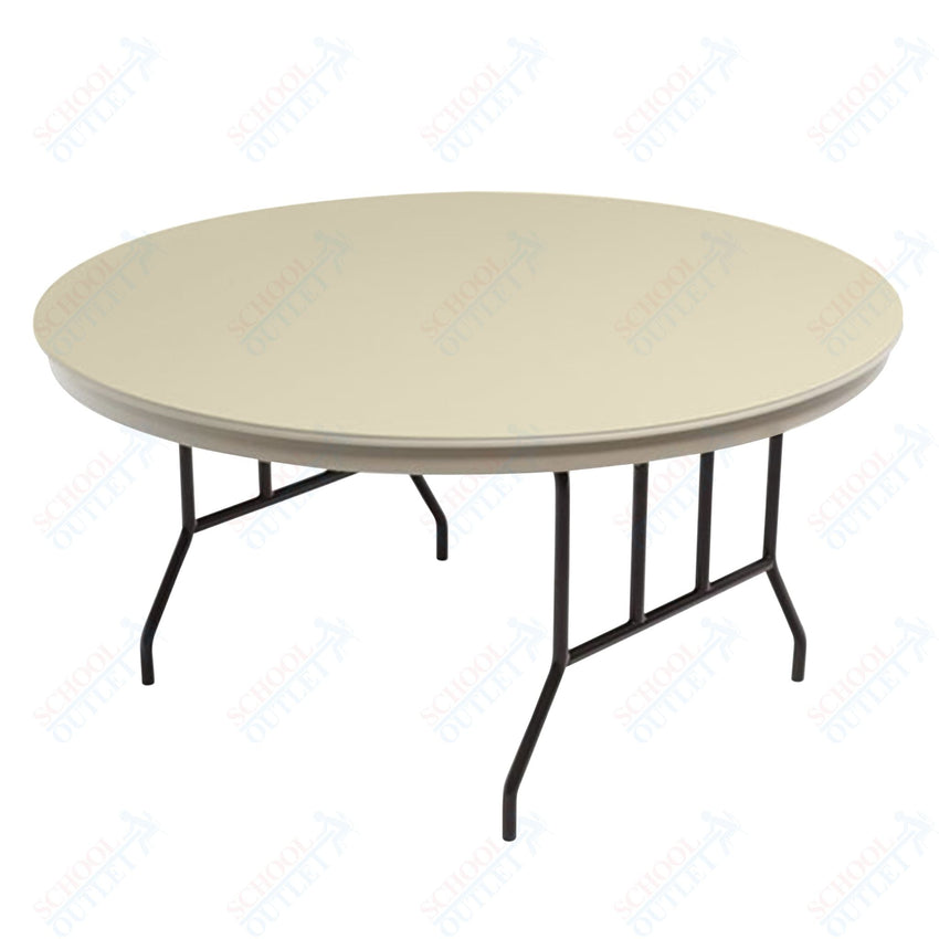 AmTab Dynalite Featherweight Heavy - Duty ABS Plastic Folding Table - Round - 48" Diameter x 29"H (AmTab AMT - R48DL) - SchoolOutlet