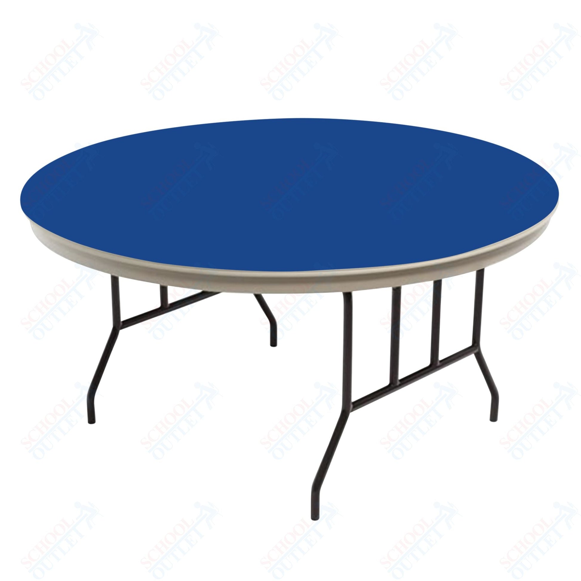 AmTab Dynalite Featherweight Heavy - Duty ABS Plastic Folding Table - Round - 48" Diameter x 29"H (AmTab AMT - R48DL) - SchoolOutlet