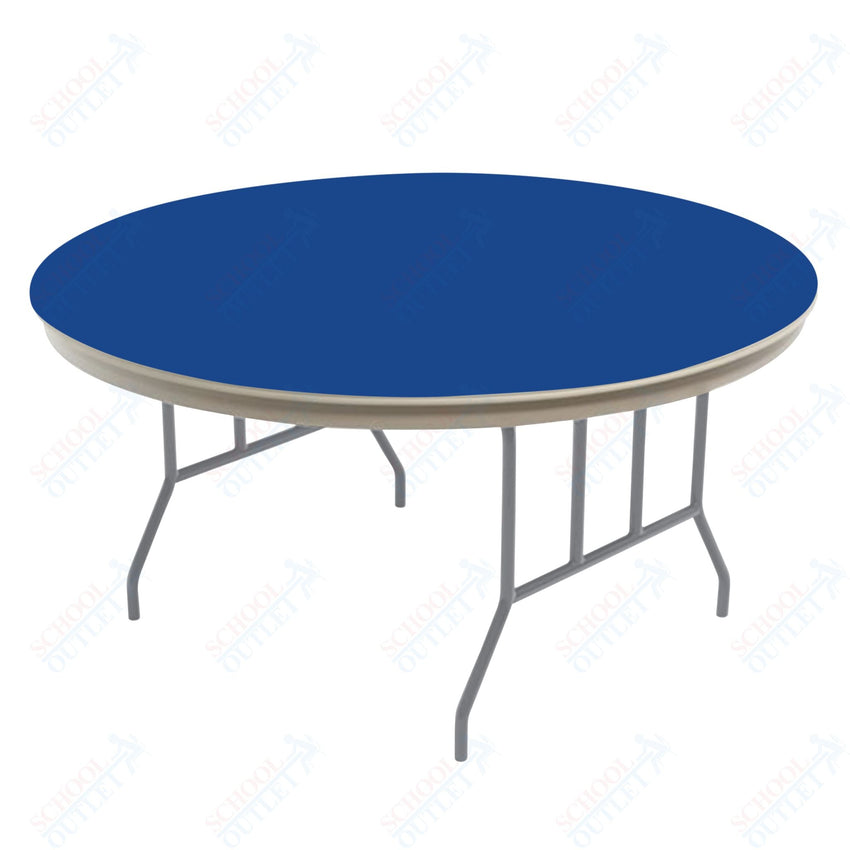 AmTab Dynalite Featherweight Heavy - Duty ABS Plastic Folding Table - Round - 48" Diameter x 29"H (AmTab AMT - R48DL) - SchoolOutlet