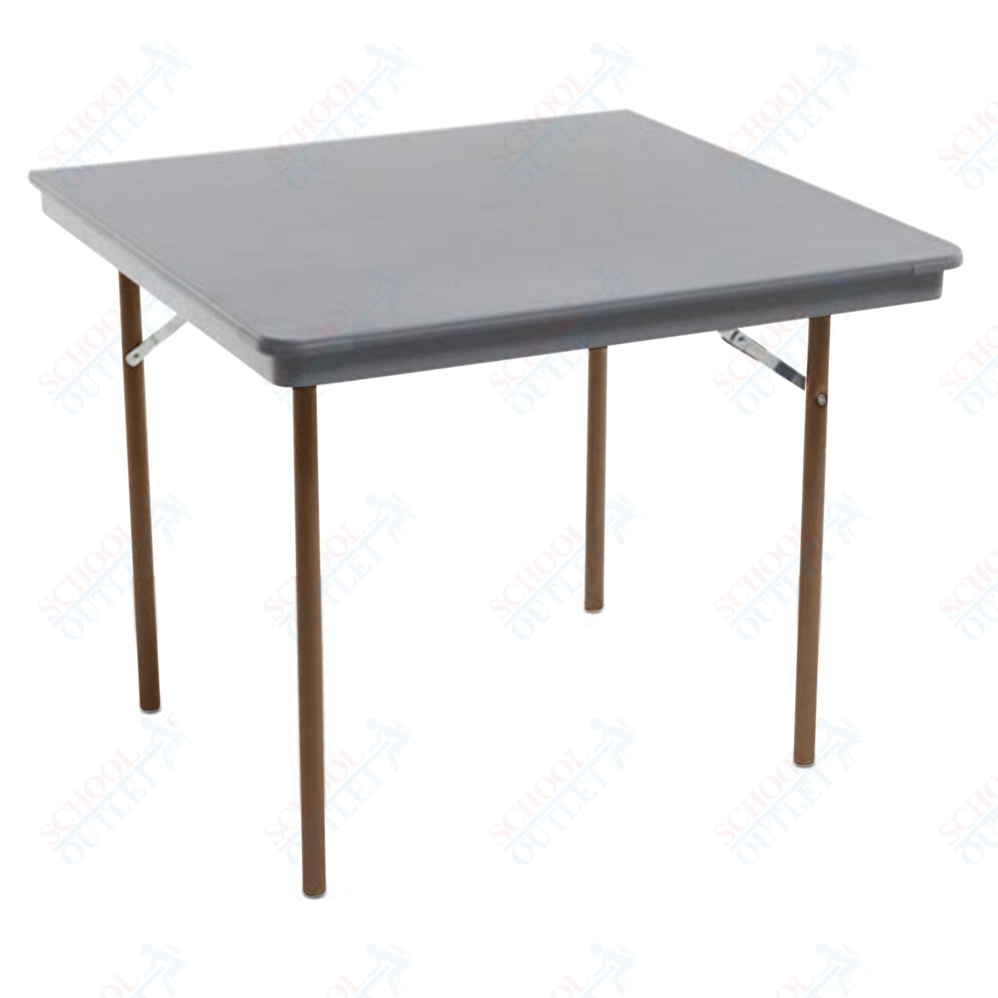AmTab Dynalite Featherweight Heavy - Duty ABS Plastic Folding Table - Square - 36"W x 36"L x 29"H (AmTab AMT - SQ36DL) - SchoolOutlet
