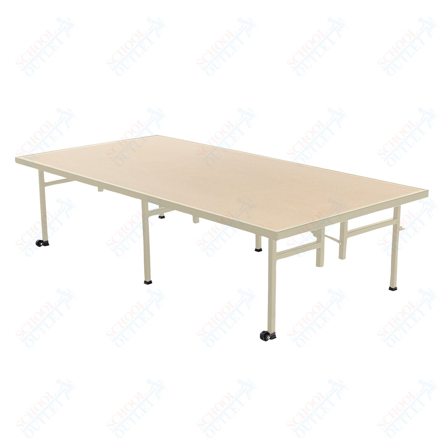AmTab Fixed Height Stage - Hardboard Top - 36"W x 72"L x 16"H (AmTab AMT - ST3616H) - SchoolOutlet