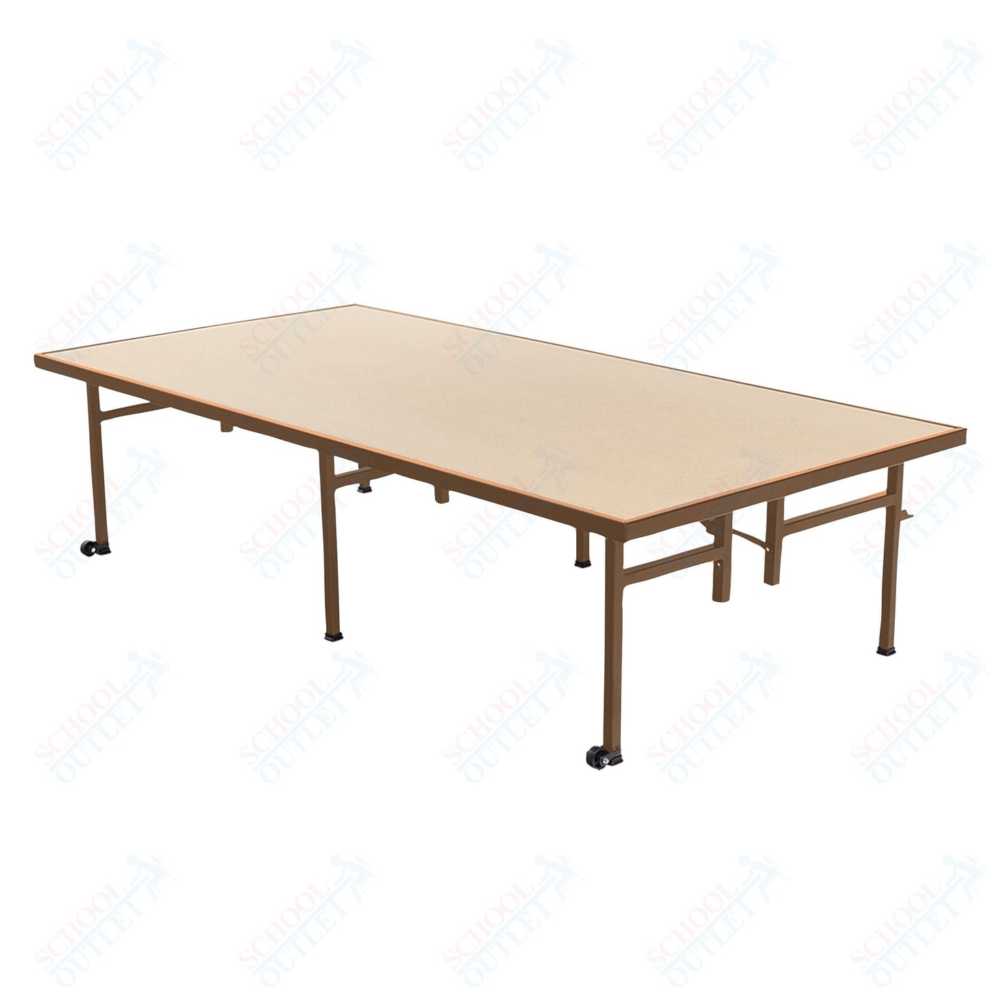 AmTab Fixed Height Stage - Hardboard Top - 36"W x 72"L x 16"H (AmTab AMT - ST3616H) - SchoolOutlet