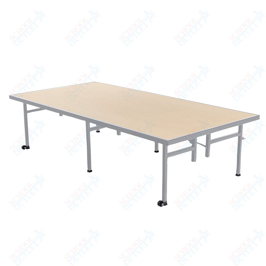 AmTab Fixed Height Stage - Hardboard Top - 36"W x 72"L x 16"H (AmTab AMT - ST3616H) - SchoolOutlet