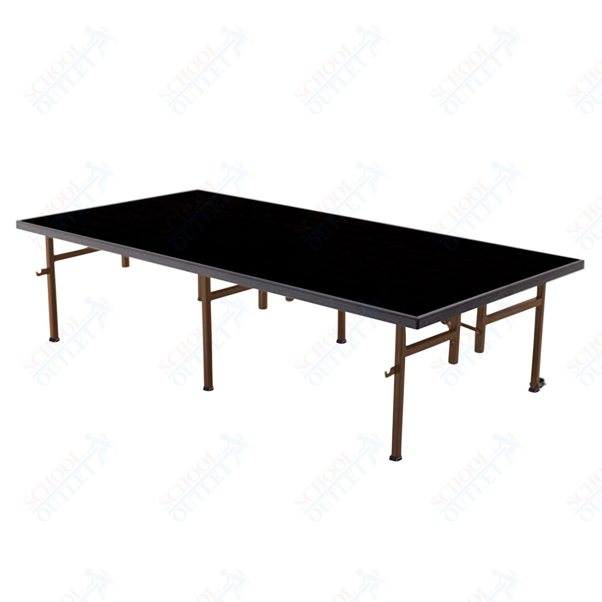 AmTab Fixed Height Stage - Polypropylene Top - 48"W x 72"L x 8"H (AmTab AMT - ST4608P) - SchoolOutlet