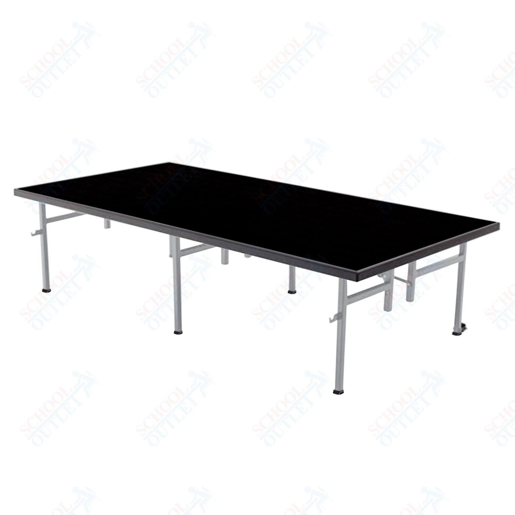 AmTab Fixed Height Stage - Polypropylene Top - 48"W x 72"L x 8"H (AmTab AMT - ST4608P) - SchoolOutlet