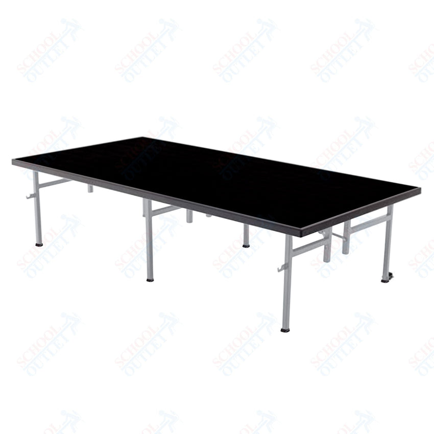 AmTab Fixed Height Stage - Polypropylene Top - 48"W x 72"L x 8"H (AmTab AMT - ST4608P) - SchoolOutlet