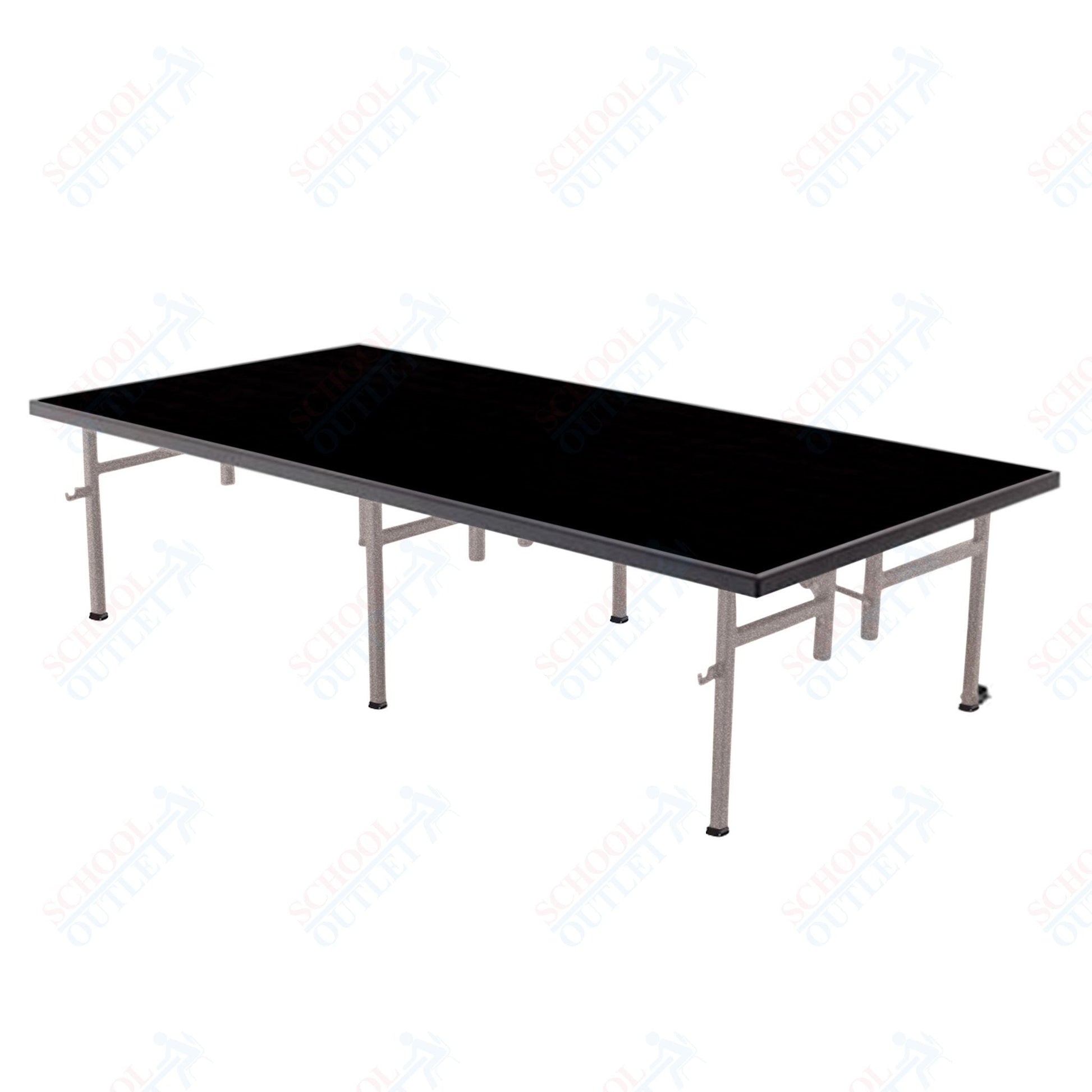 AmTab Fixed Height Stage - Polypropylene Top - 48"W x 72"L x 8"H (AmTab AMT - ST4608P) - SchoolOutlet
